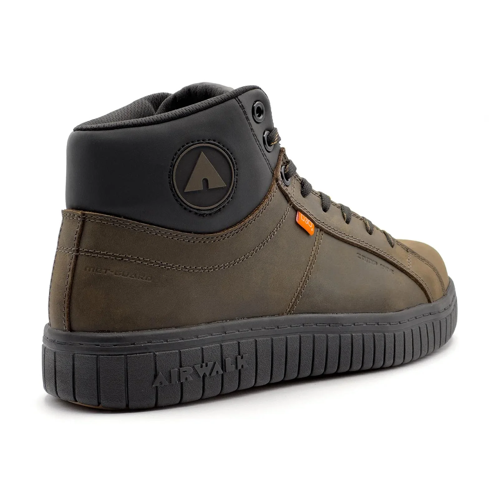 Deuce Internal Met Leather Mid Composite Toe Work Boots – Dark Coffee - Image 5