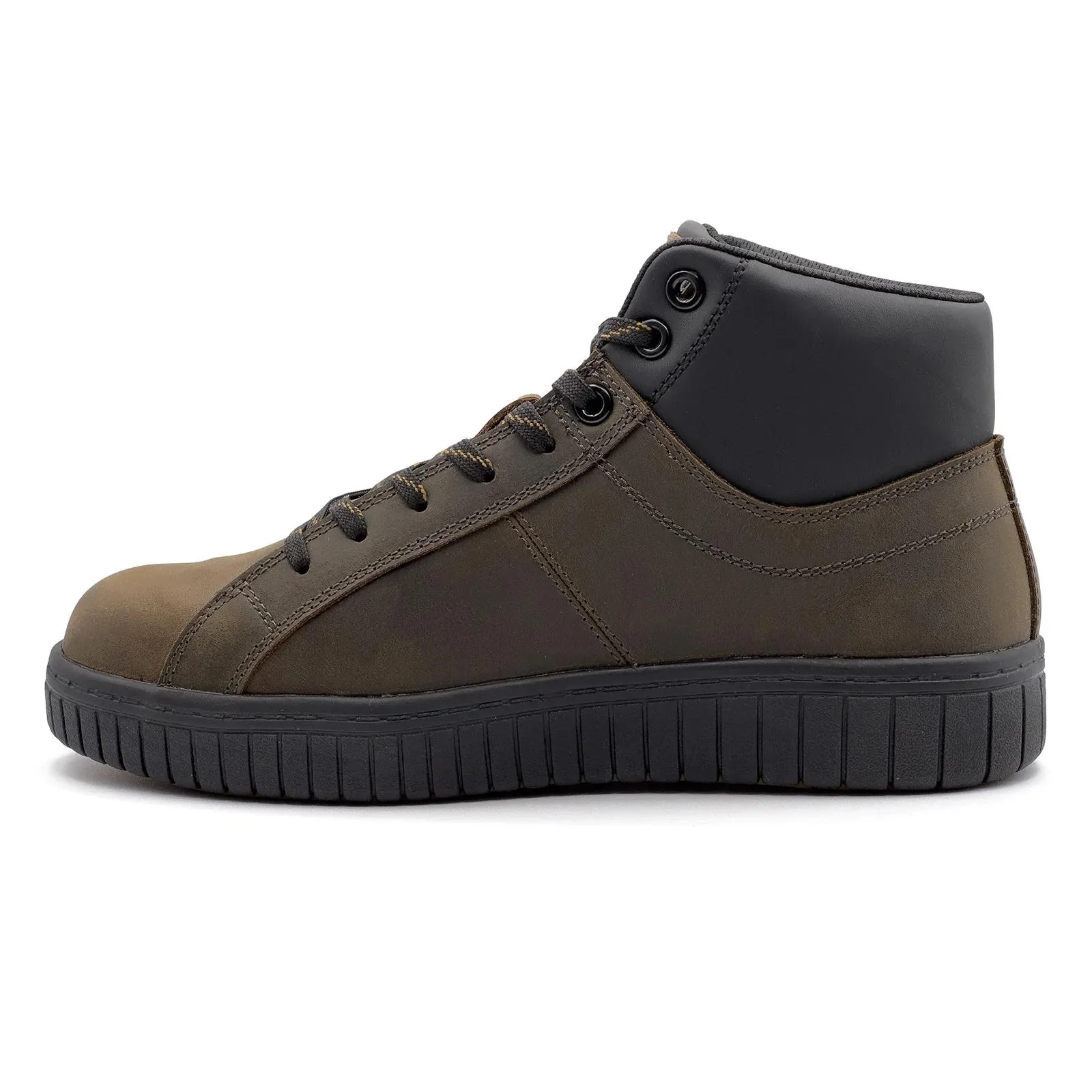 Deuce Women’s Met Guard Composite Toe Work Boots – Dark Coffee Leather - Image 6