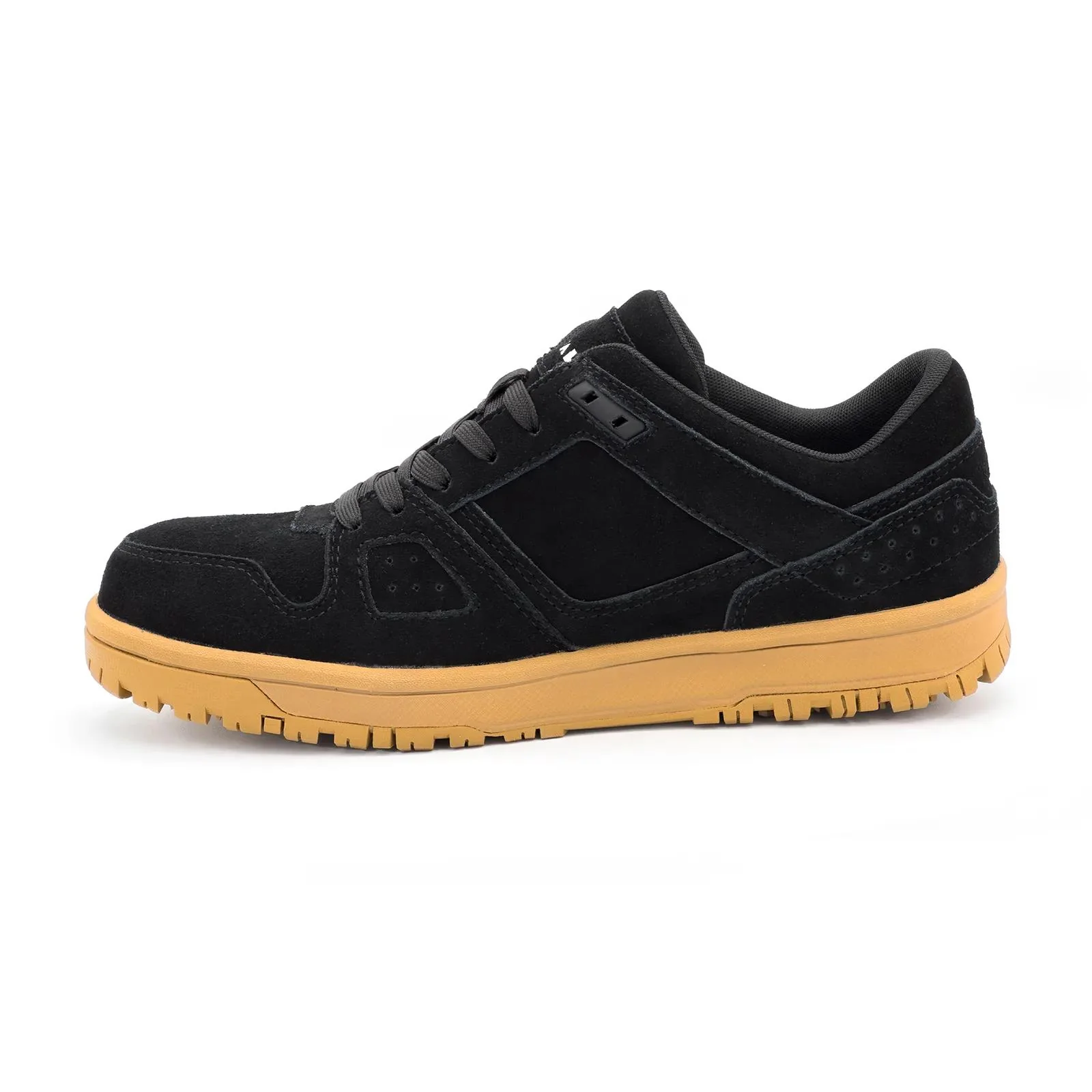 Mongo Suede Low Composite Toe Work Shoes – Black/Gum - Image 2