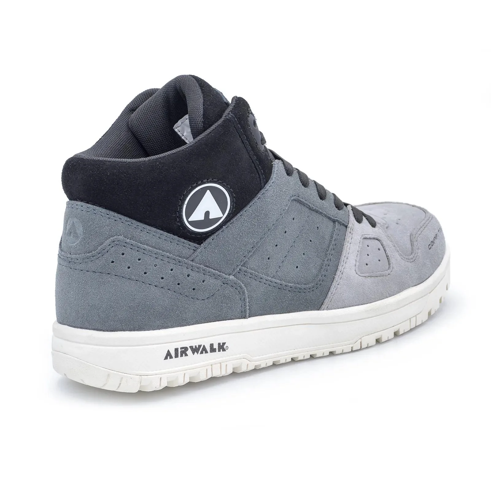 Mongo Suede Mid Composite Toe Work Boots – Grey/White - Image 5