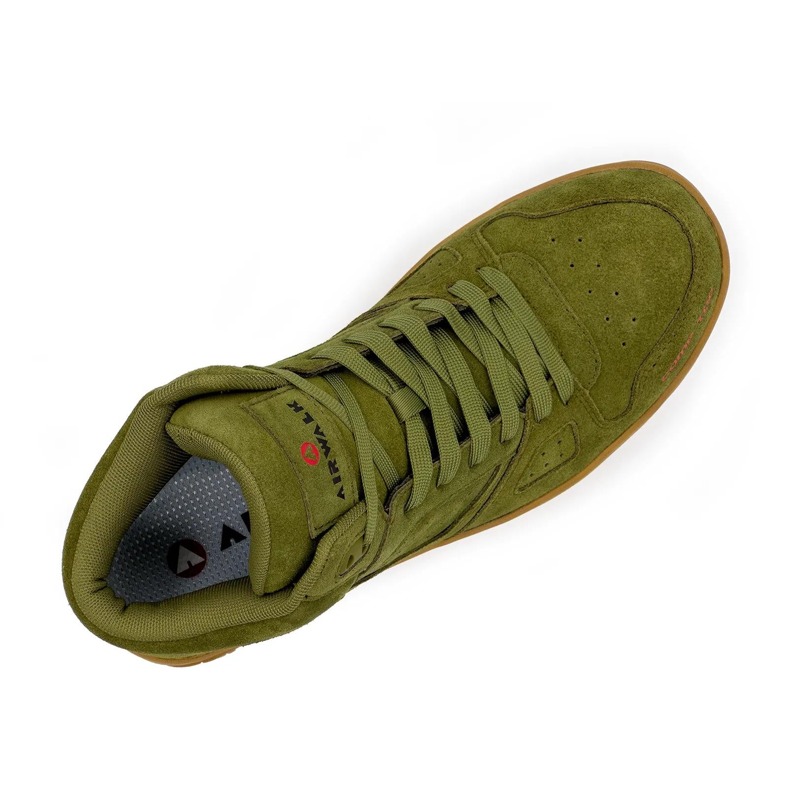 Mongo Suede Mid Composite Toe Work Boots – Olive/Gum - Image 4