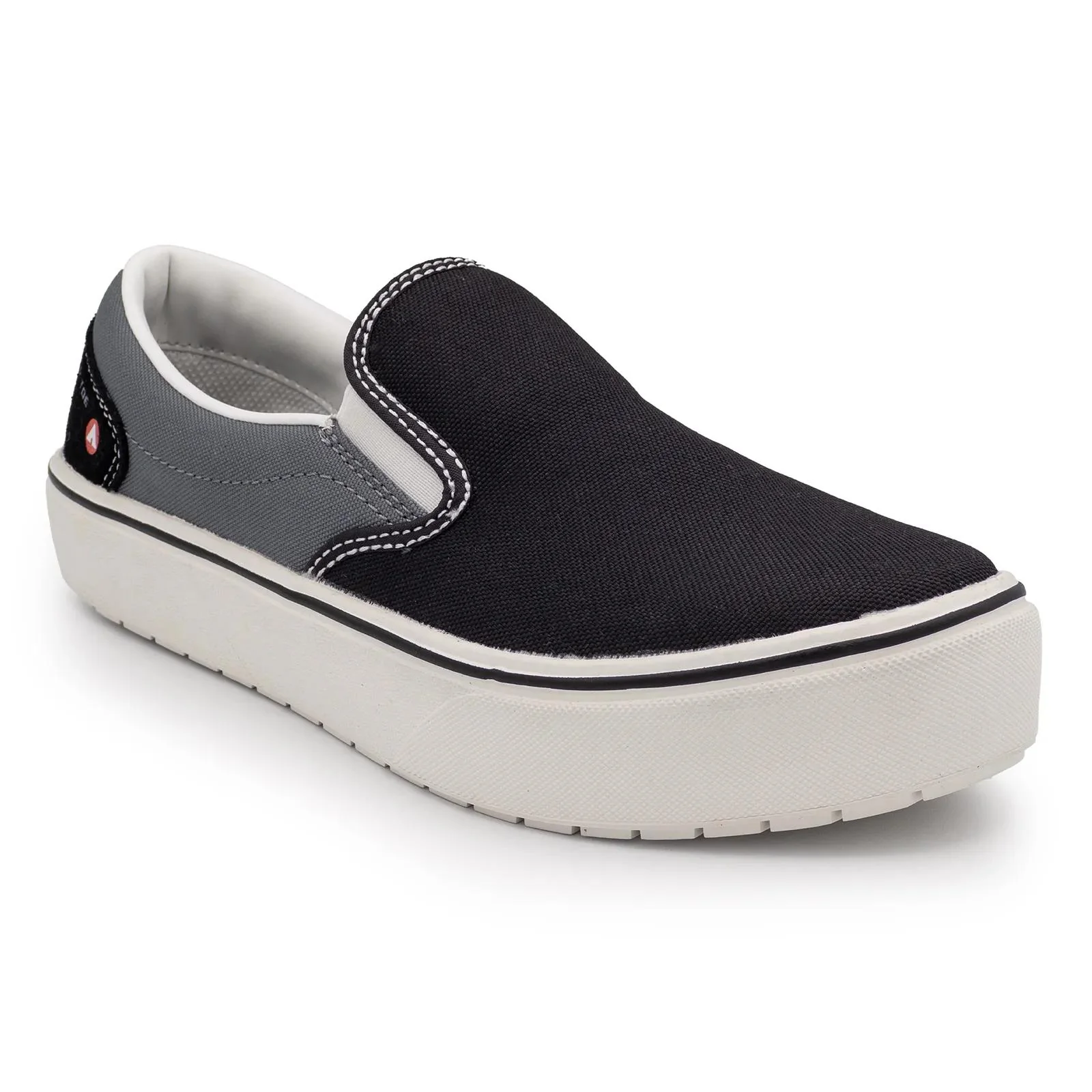Venice Canvas Slip-On Women’s Composite Toe Work Shoes – Black/Castle Rock - Image 2