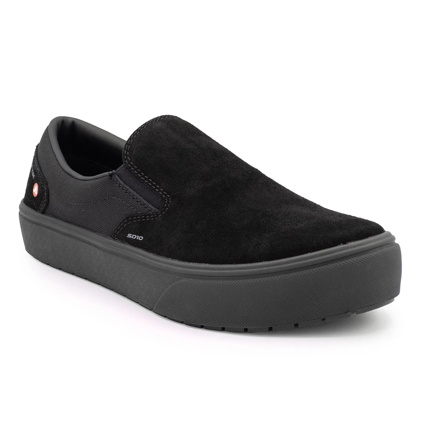 Venice Suede Slip-On SD10 Composite Toe Work Shoes – Black - Image 2