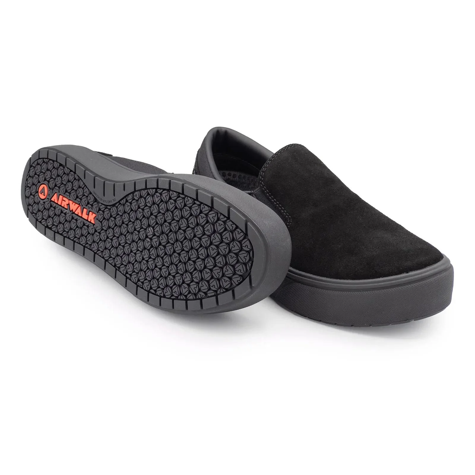 Venice Suede Slip-On SD10 Composite Toe Work Shoes – Black - Image 6