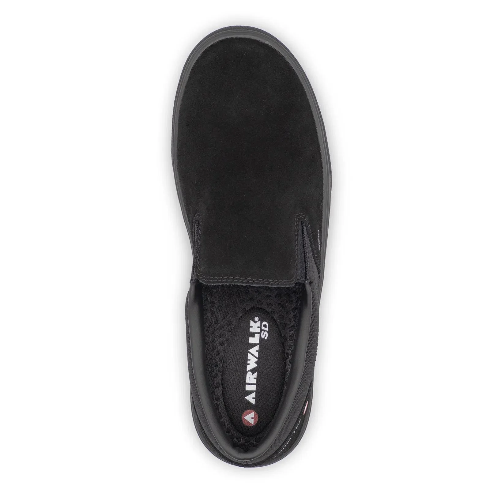 Venice Suede Slip-On SD10 Women’s Composite Toe Work Shoes – Black - Image 4