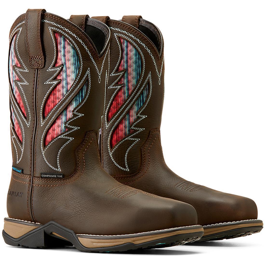 Anthem VentTEK Women's Waterproof Composite Toe Work Boot - Brown