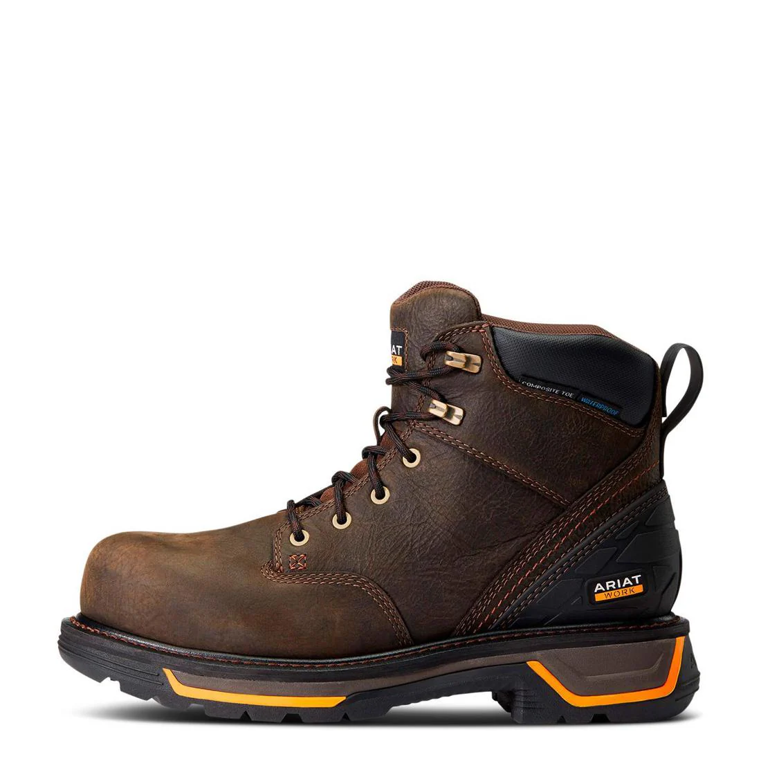 Big Rig 6 inch Composite-Toe Waterproof Work Boot Iron Coffee - Image 6