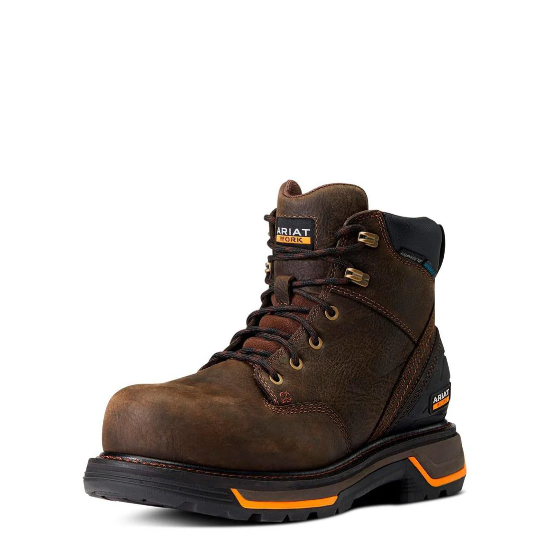 Big Rig 6 inch Composite-Toe Waterproof Work Boot Iron Coffee - Image 7