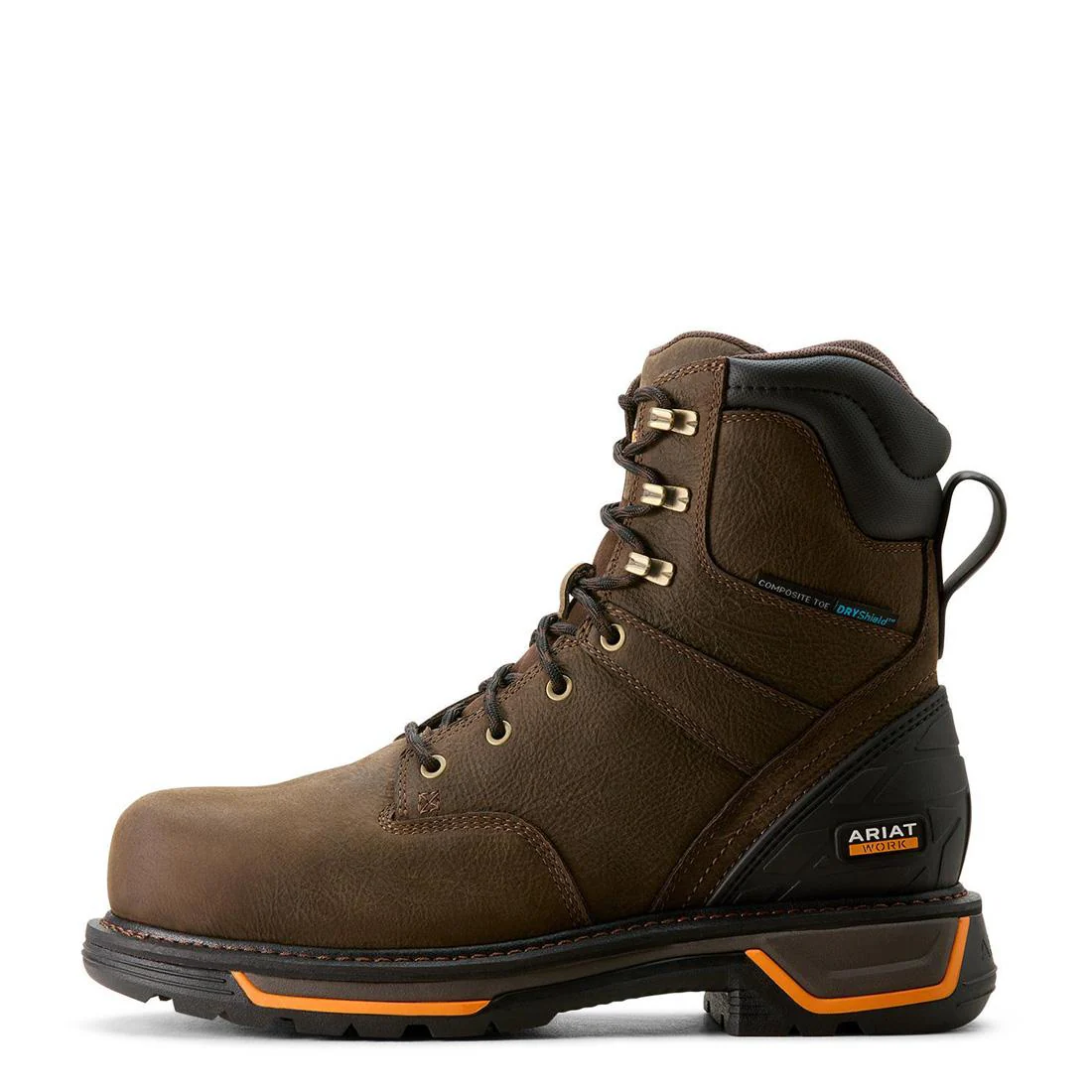 Big Rig 8 inch Composite-Toe Waterproof Work Boot Iron Coffee - Image 6