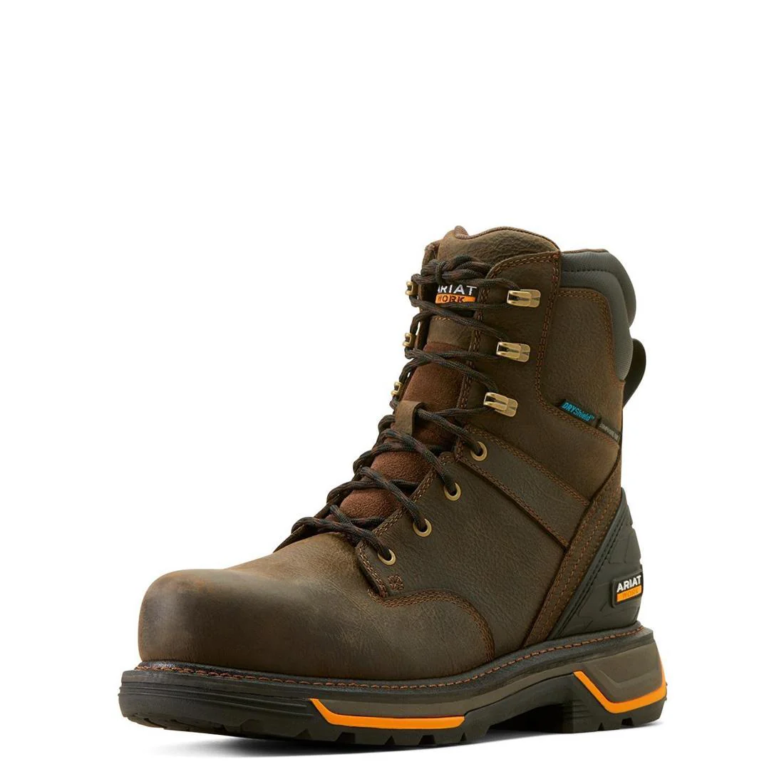 Big Rig 8 inch Composite-Toe Waterproof Work Boot Iron Coffee - Image 7