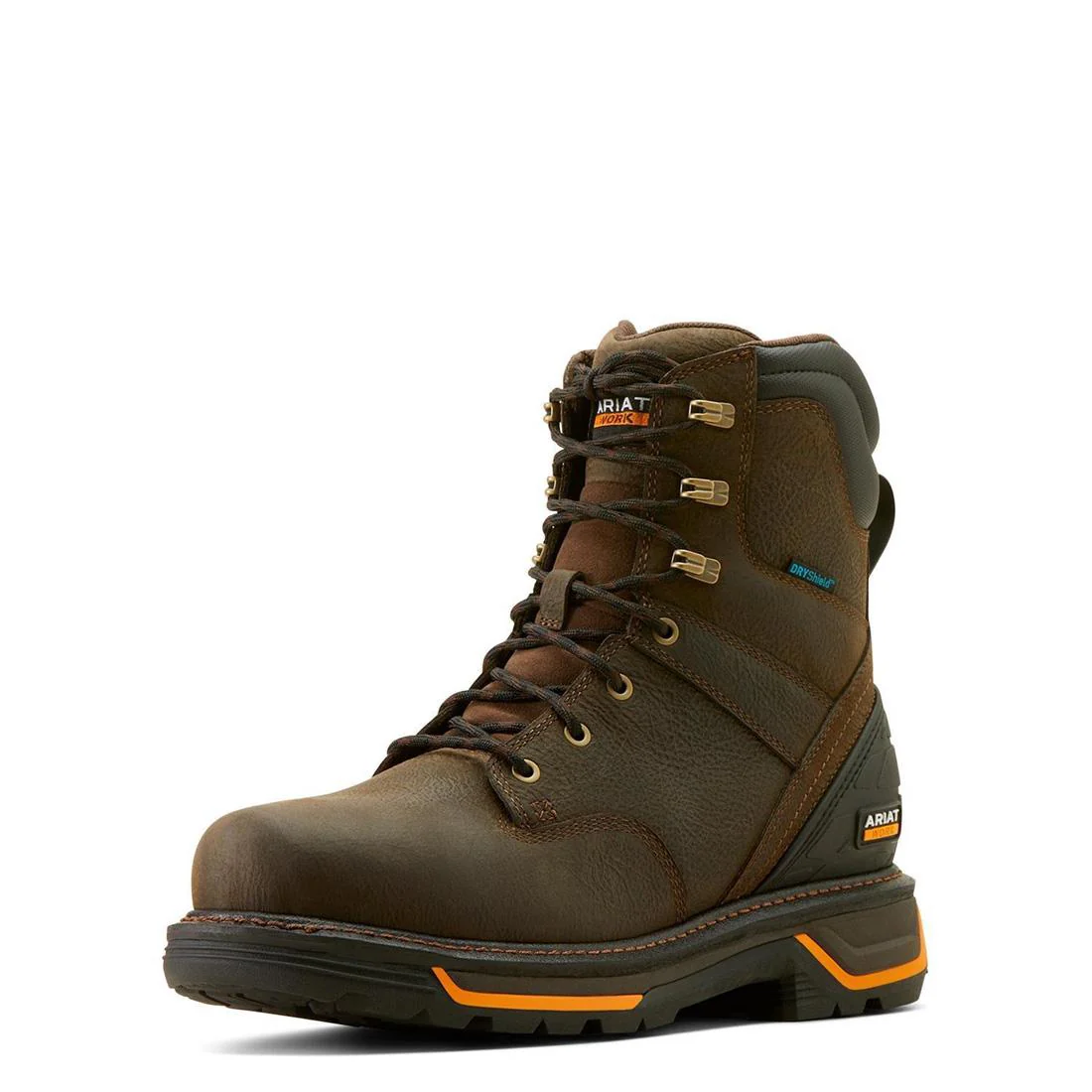 Big Rig 8 inch Soft-Toe Waterproof Boot Iron Coffee - Image 7