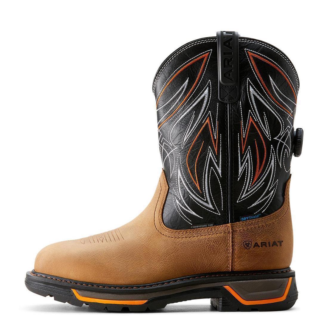 Big Rig BOA Composite-Toe Waterproof Work Boot Natural Tan - Image 8