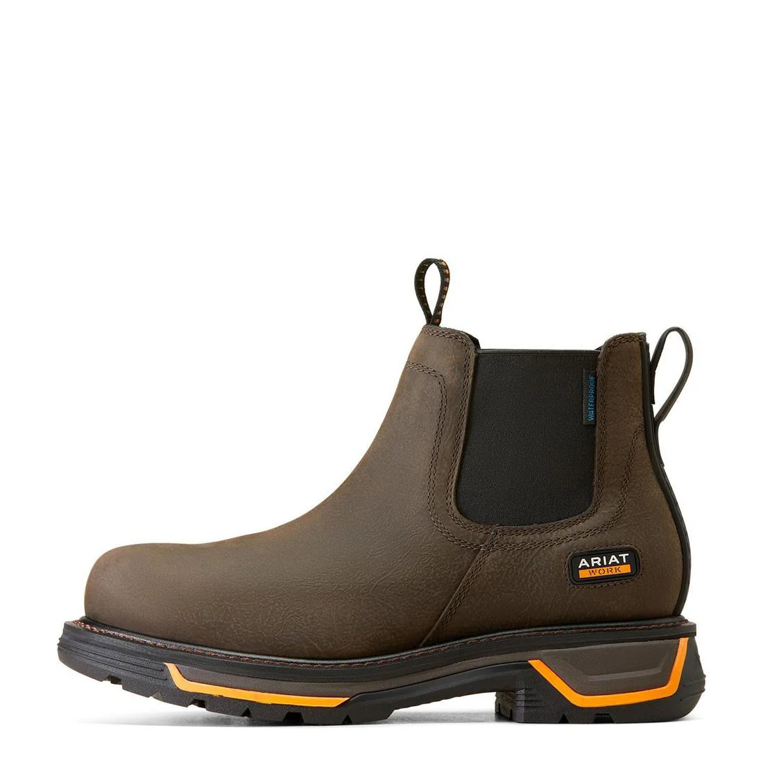 Big Rig Soft-Toe Waterproof Chelsea Boot Iron Coffee - Image 6