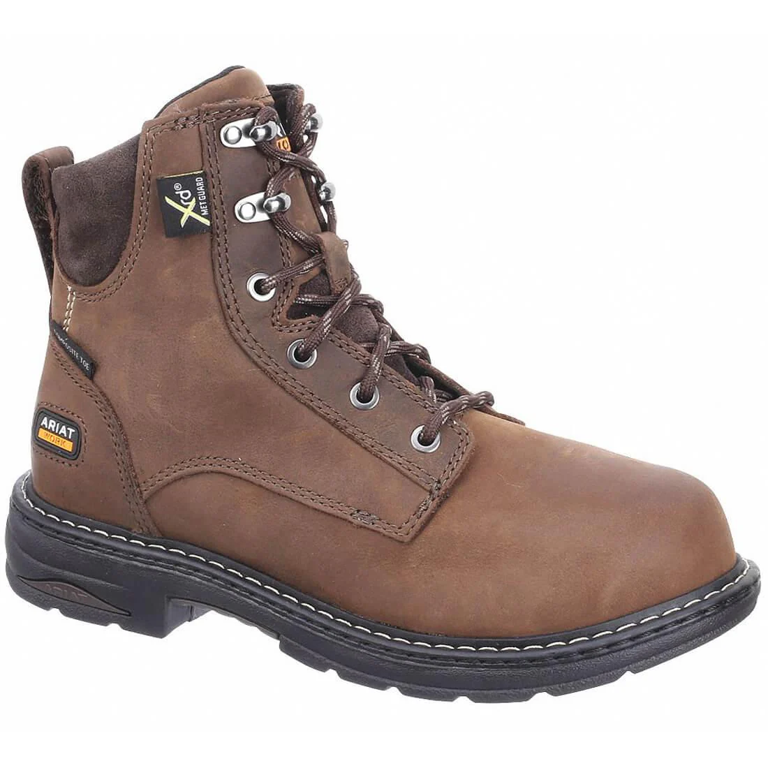Casey 6" Women's MetGuard Composite Toe Work Boot - Brown - Image 2