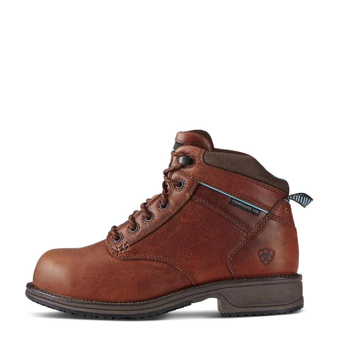 Casual Work Mid Lace SD Women's Composite Toe Work Boot - Brown - Image 6