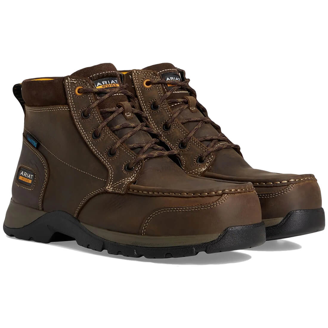Edge LTE Composite-Toe Waterproof Chukka Work Boot Dark Brown