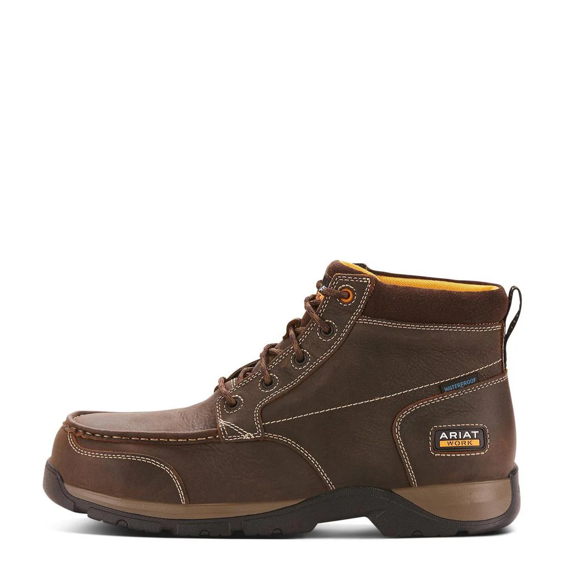 Edge LTE Composite-Toe Waterproof Chukka Work Boot Dark Brown - Image 6