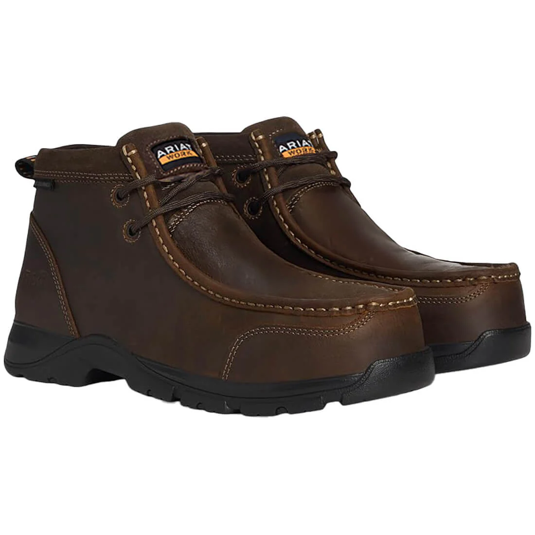 Edge LTE Composite-Toe Waterproof Moc Toe Work Boot Dark Brown