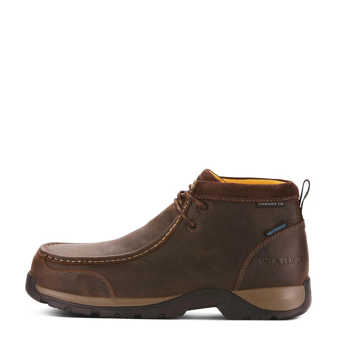 Edge LTE Composite-Toe Waterproof Moc Toe Work Boot Dark Brown - Image 6