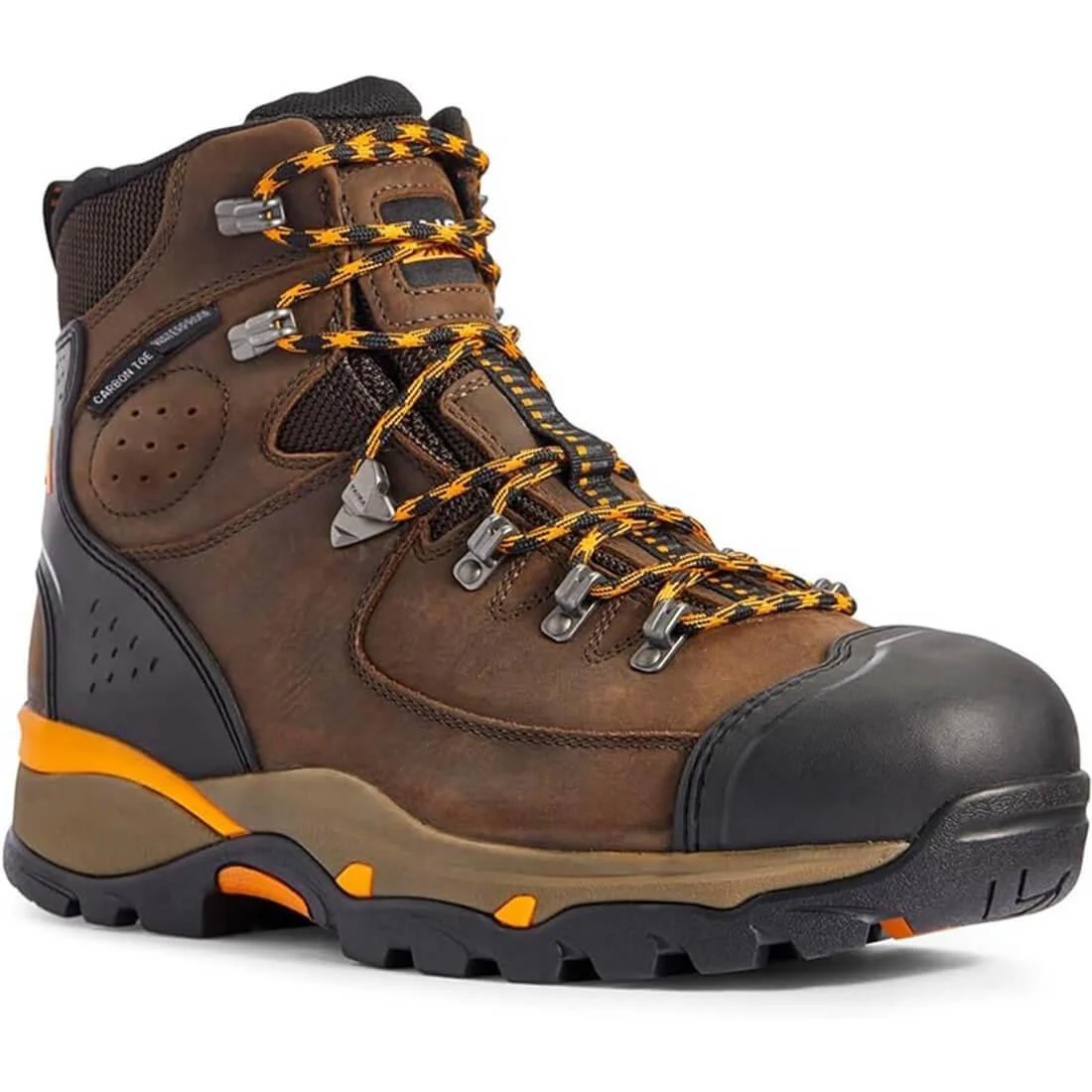 Endeavor 6 inch Carbon-Toe Waterproof Work Boot Chocolate Brown - Image 2