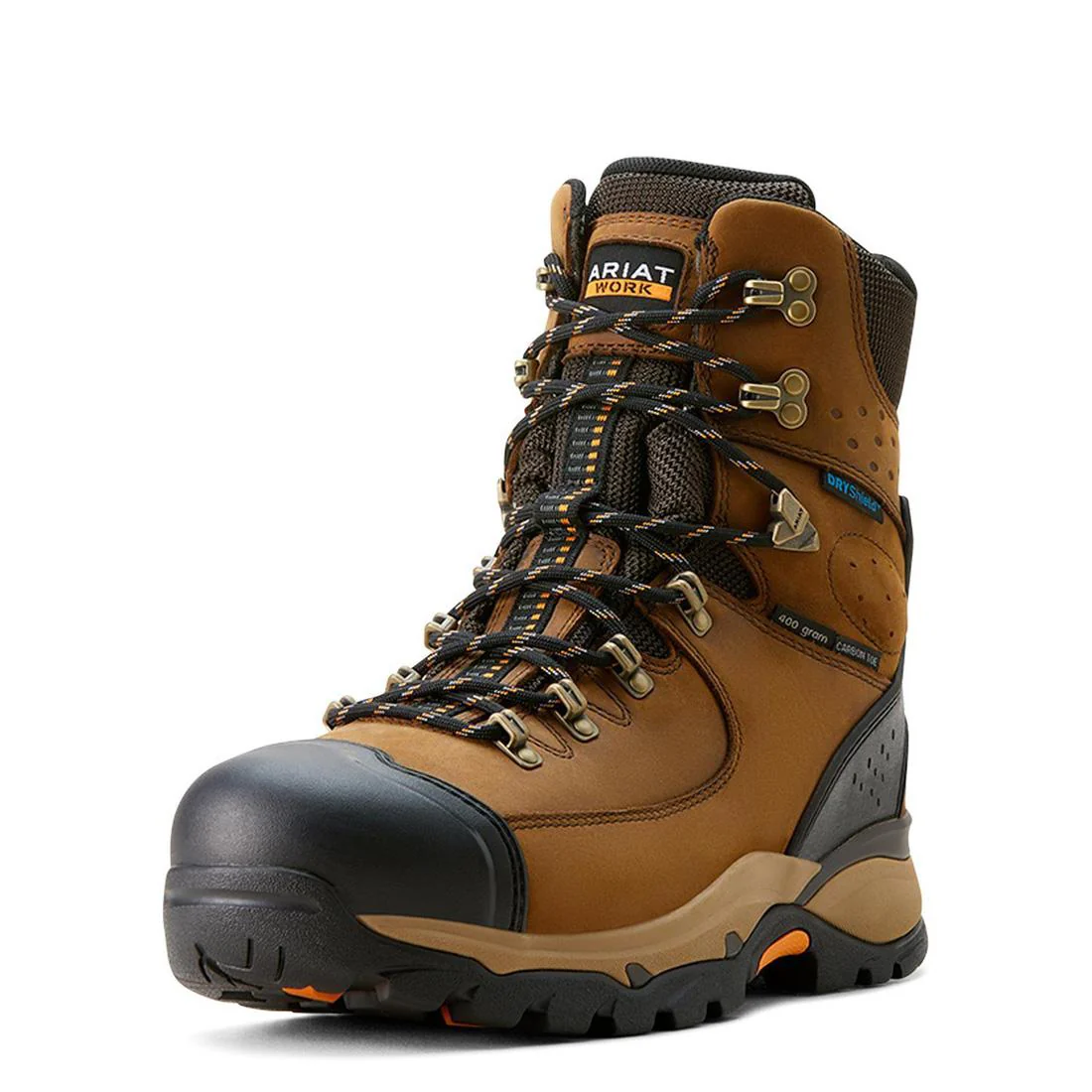 Endeavor 8 inch Carbon-Toe Waterproof Insulated Work Boot Dusted Brown - Image 8