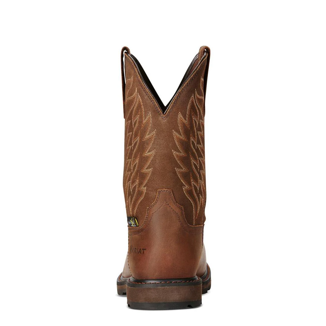 Groundbreaker Steel-Toe MetGuard Wide Square Toe Work Boot Brown - Image 5