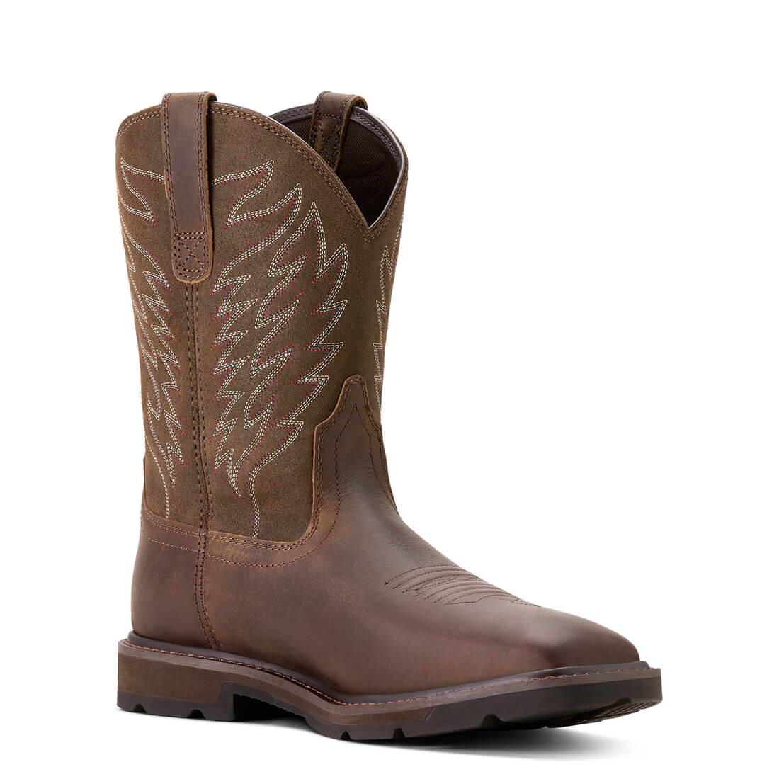 Groundbreaker Soft-Toe Wide Square Toe Boot Brown