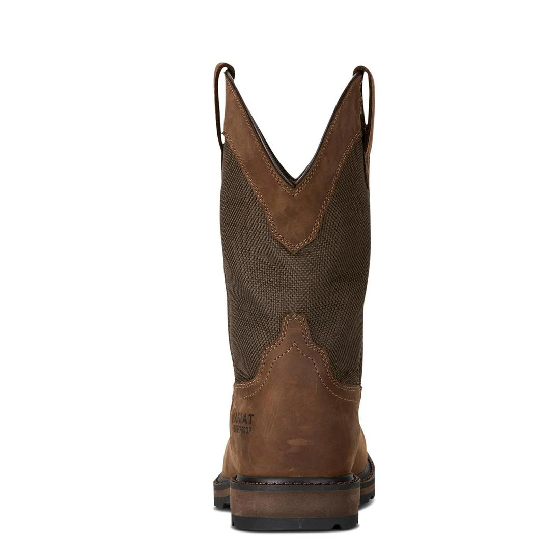 Groundbreaker Steel-Toe Waterproof Wide Square Toe Work Boot Palm Brown - Image 5