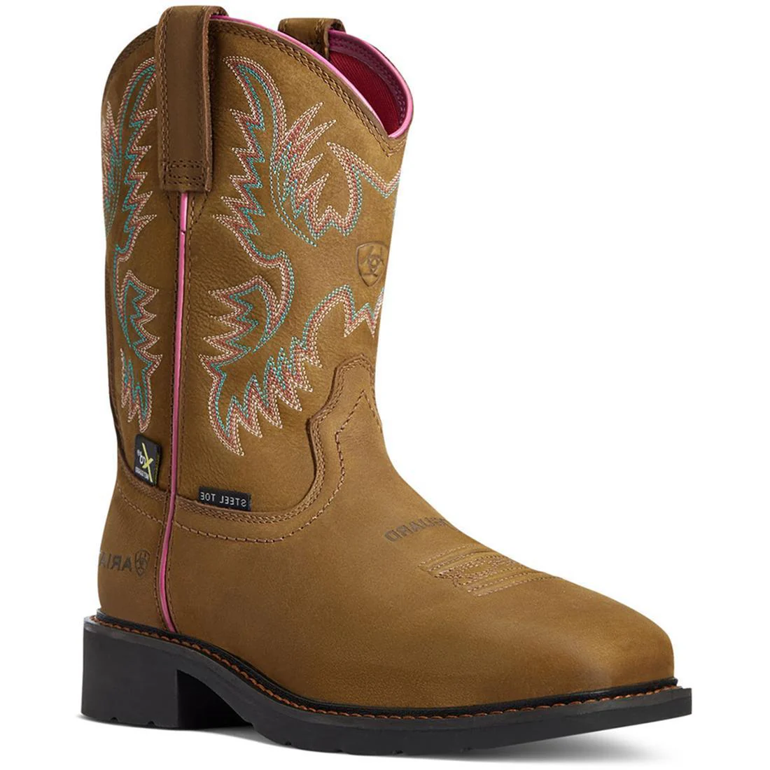 Krista Women's MetGuard Steel Toe Work Boot - Brown - Image 2