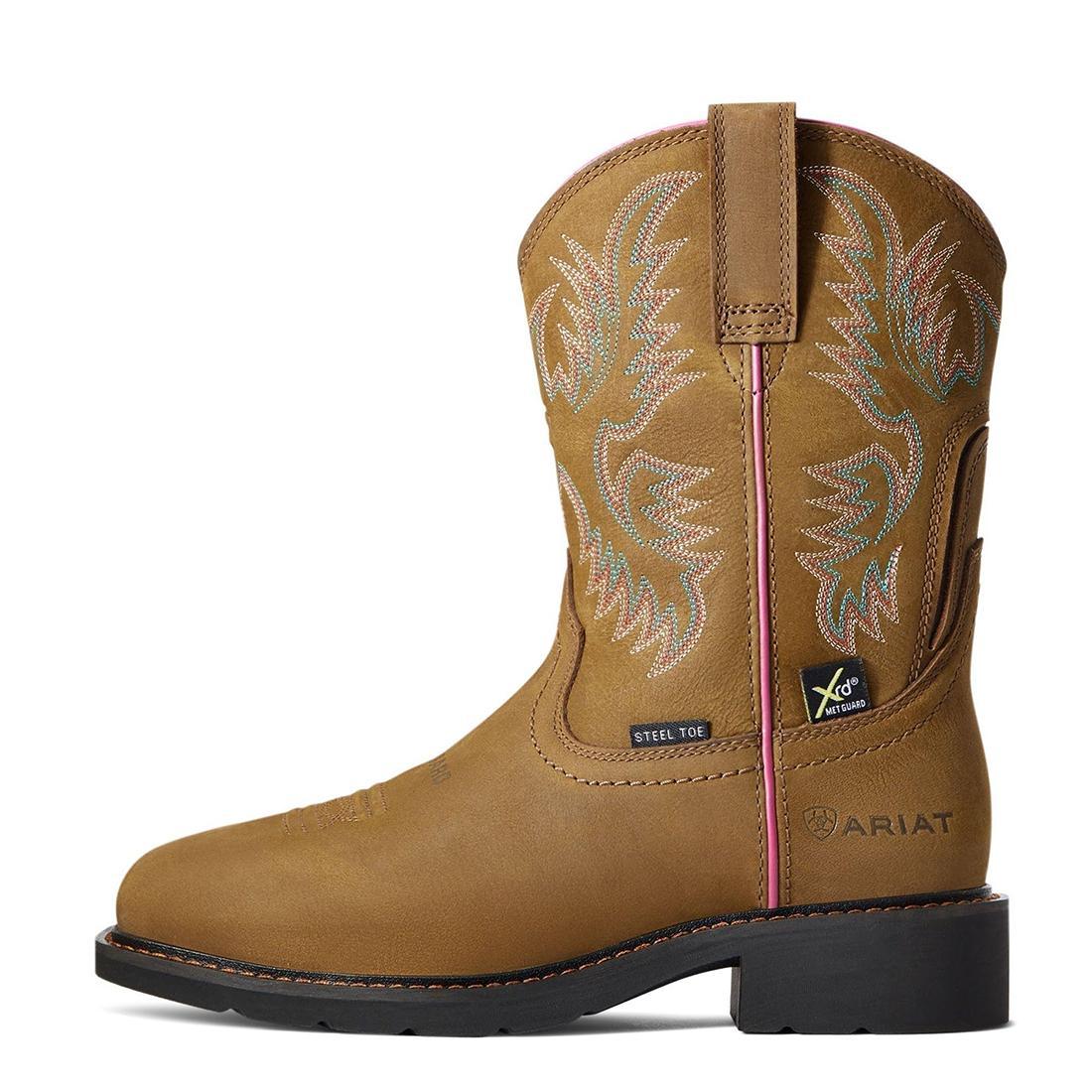 Krista Women's MetGuard Steel Toe Work Boot - Brown - Image 6