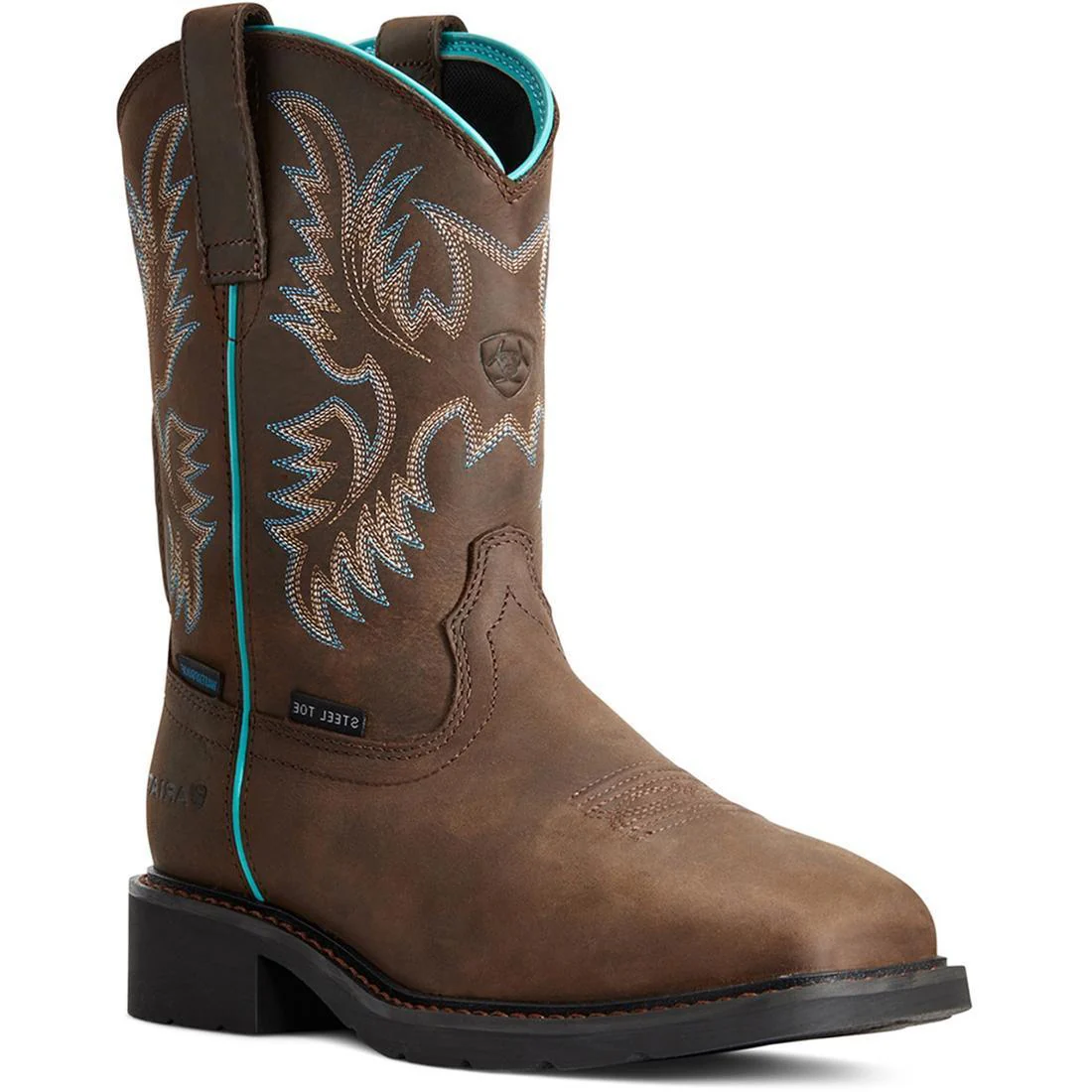 Krista Women's Waterproof Steel Toe Work Boot - Brown - Image 2