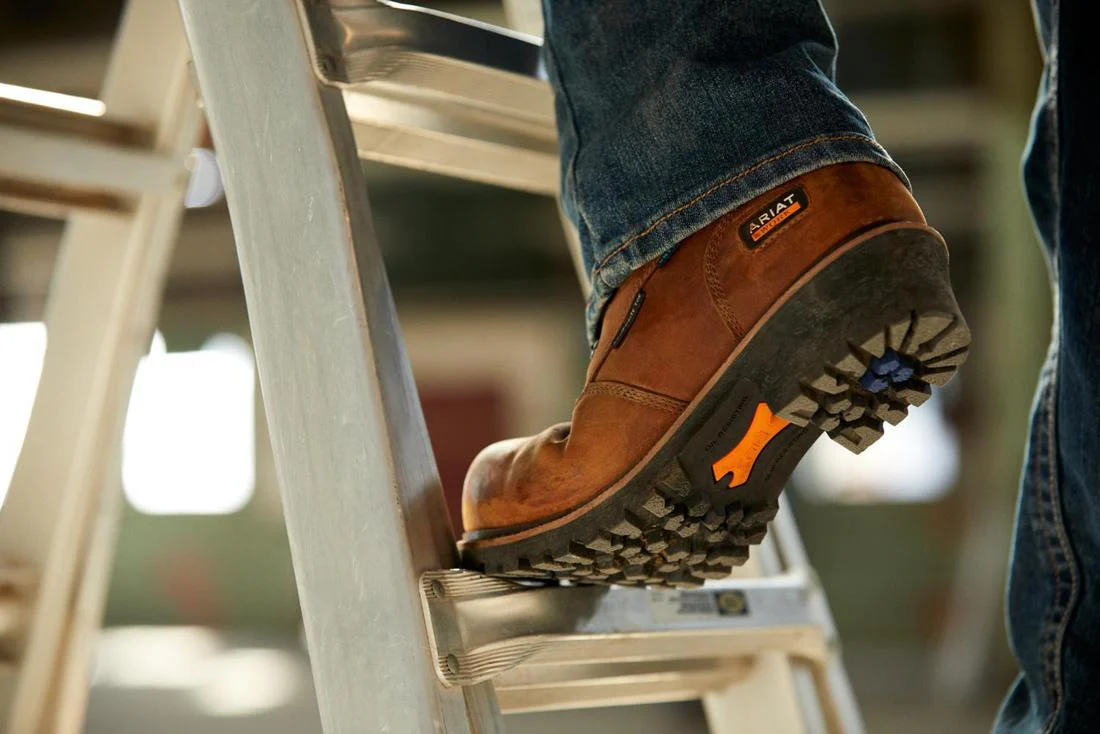 Logger Shock Shield Composite-Toe Waterproof Work Boot Copper Brown - Image 9