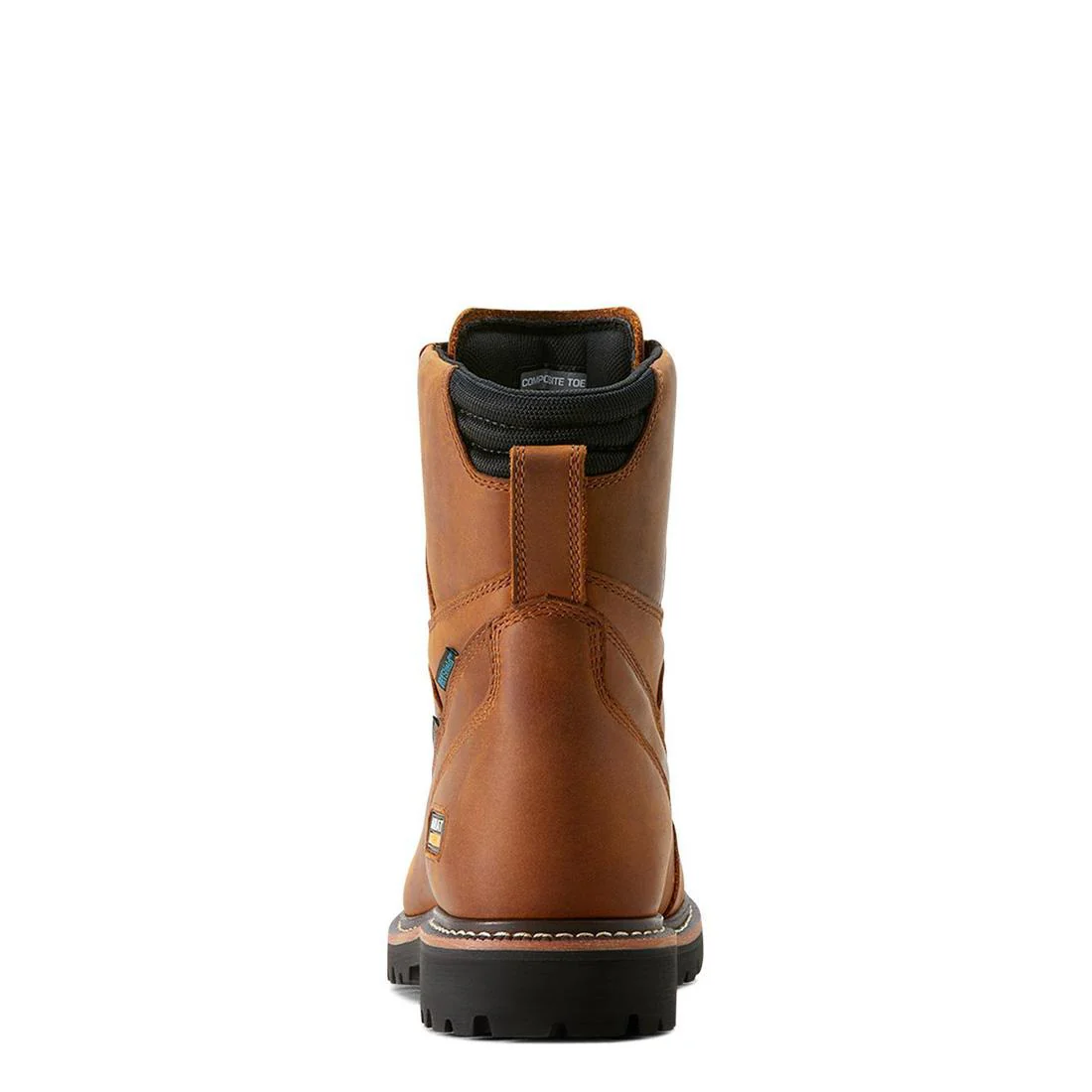 Longview Shock Shield 8 inch Composite-Toe Waterproof Work Boot Copper Brown - Image 5