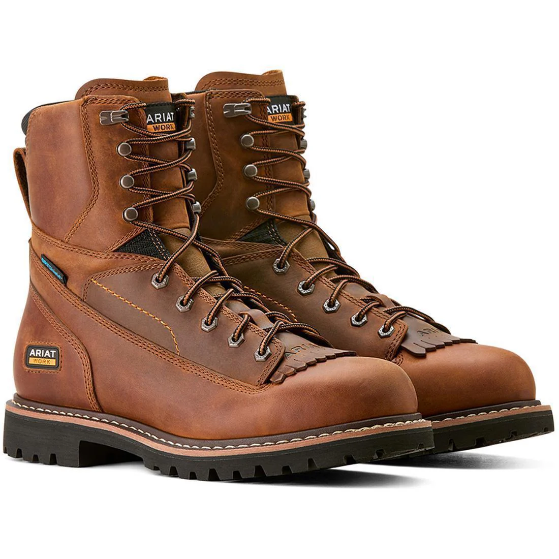 Longview Shock Shield 8 inch Soft-Toe Waterproof Boot Copper Brown