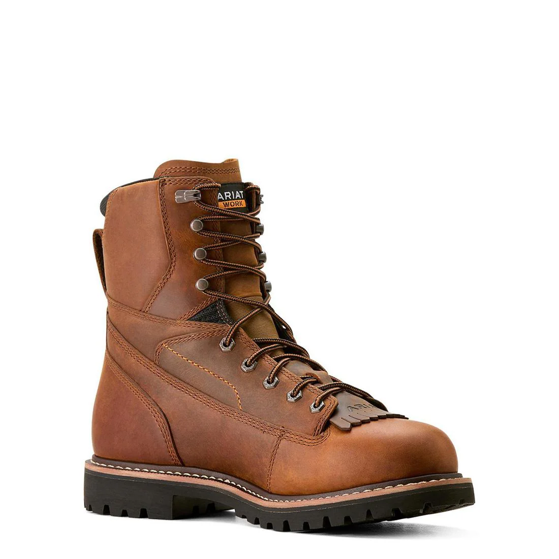 Longview Shock Shield 8 inch Soft-Toe Waterproof Boot Copper Brown - Image 2