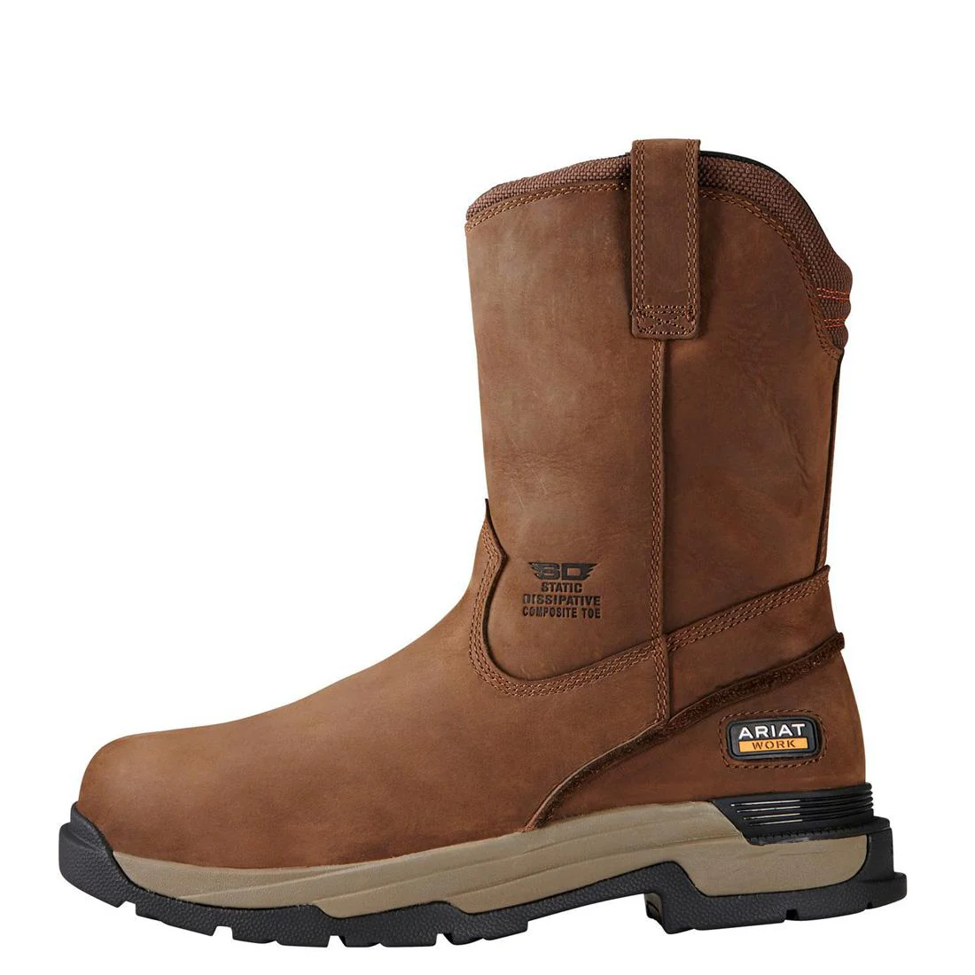 MasterGrip Composite-Toe SD Pull-On Work Boot Oily Distressed Brown - Image 6