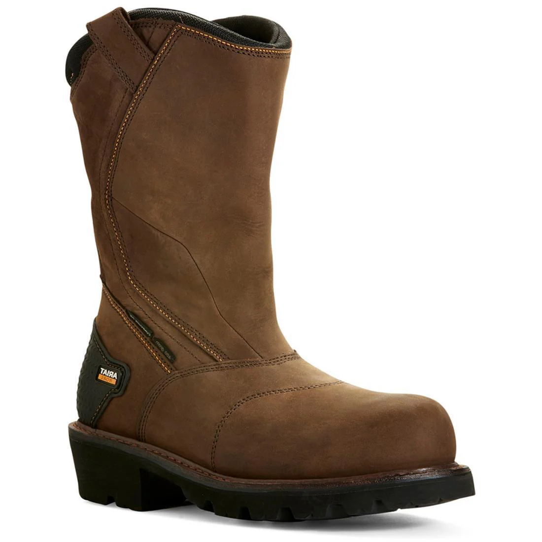 Powerline Composite-Toe Waterproof 400g Pull-On Work Boot Oily Distressed Brown - Image 2
