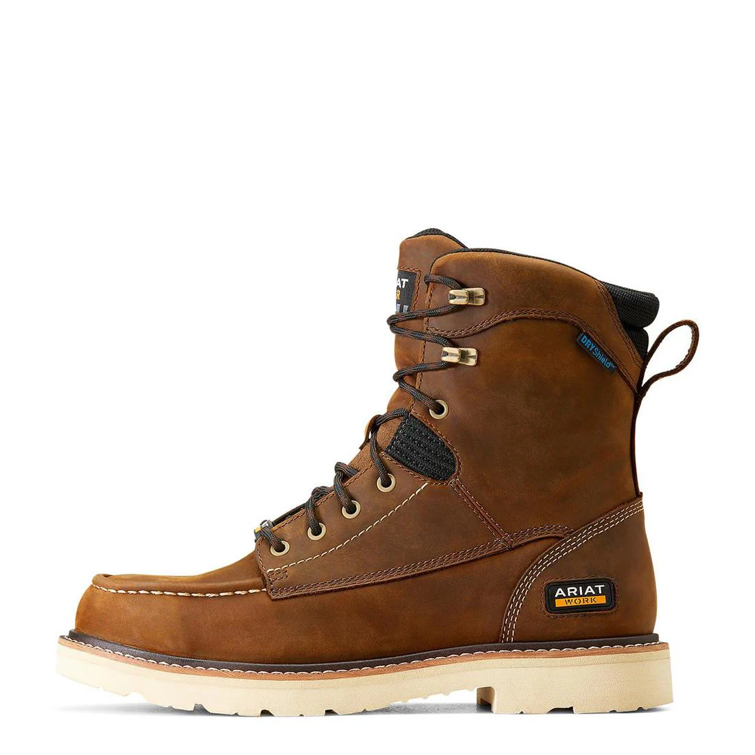 Rebar Lift 8 inch Soft-Toe Waterproof Boot Distressed Brown - Image 6
