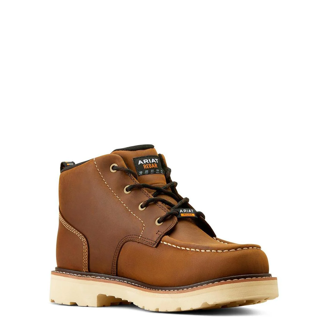Rebar Lift Soft-Toe Waterproof Chukka Boot Distressed Brown - Image 2