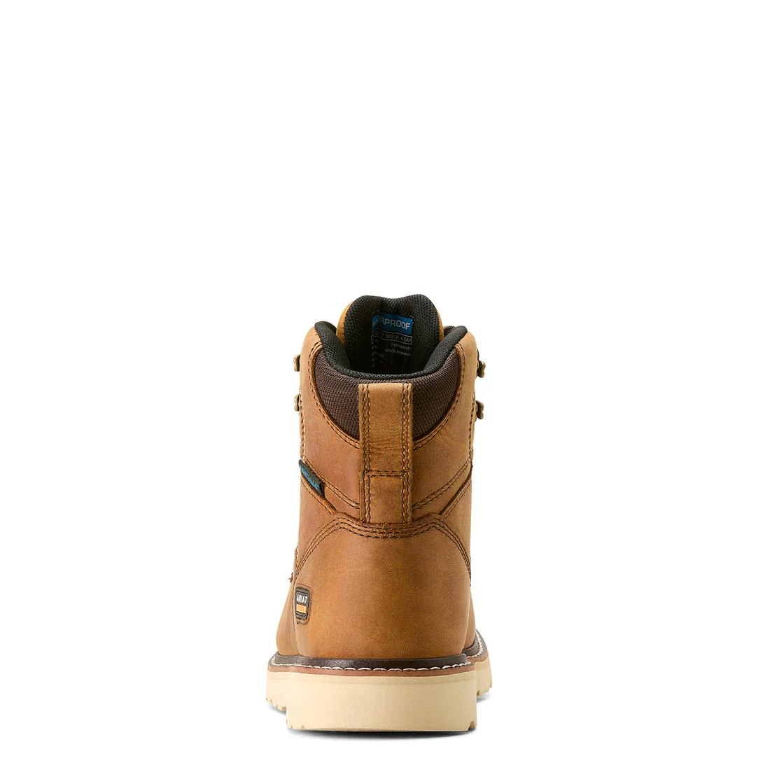 Rebar Wedge Moc Toe Women's Waterproof Work Boot - Brown - Image 2