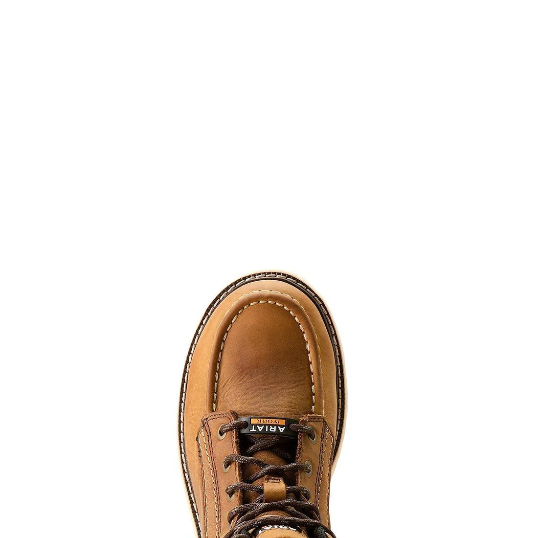 Rebar Wedge Moc Toe Women's Waterproof Work Boot - Brown - Image 5