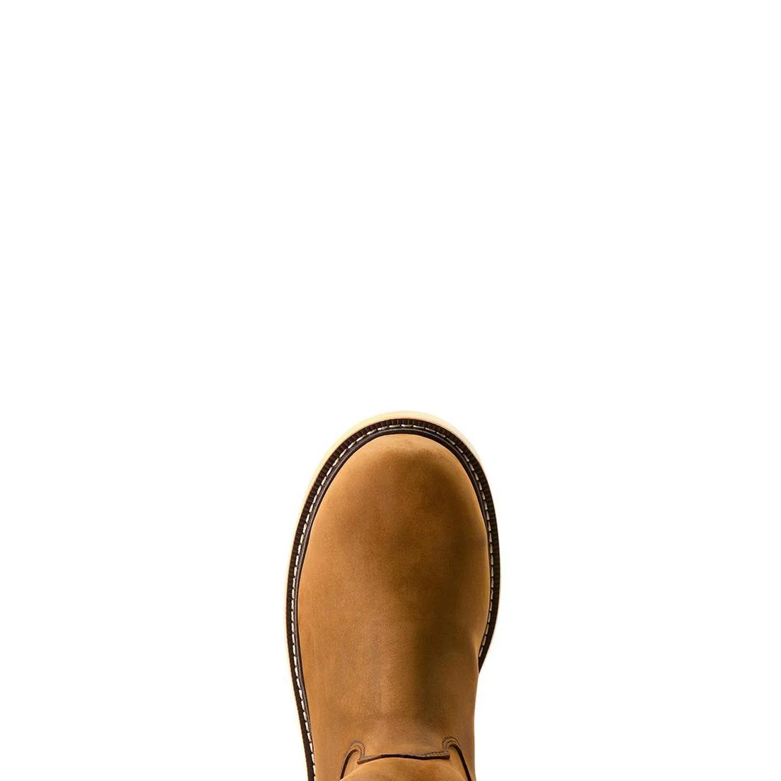 Rebar Composite-Toe Waterproof Pull-On Wedge Work Boot Distressed Brown - Image 4