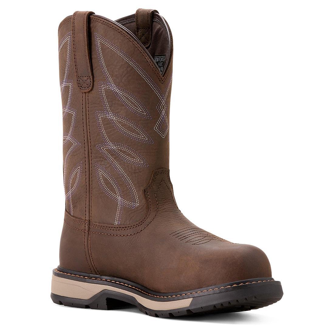 Riveter Women's CSA Glacier Grip Waterproof 400g Composite Toe Work Boot - Brown - Image 2
