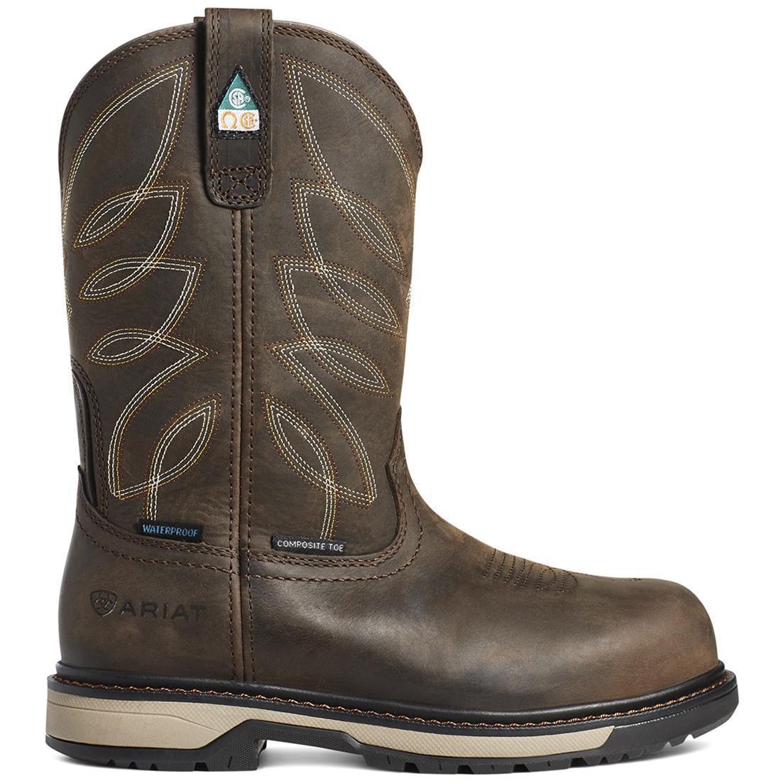 Riveter Women's CSA Waterproof Composite Toe Work Boot - Brown - Image 5