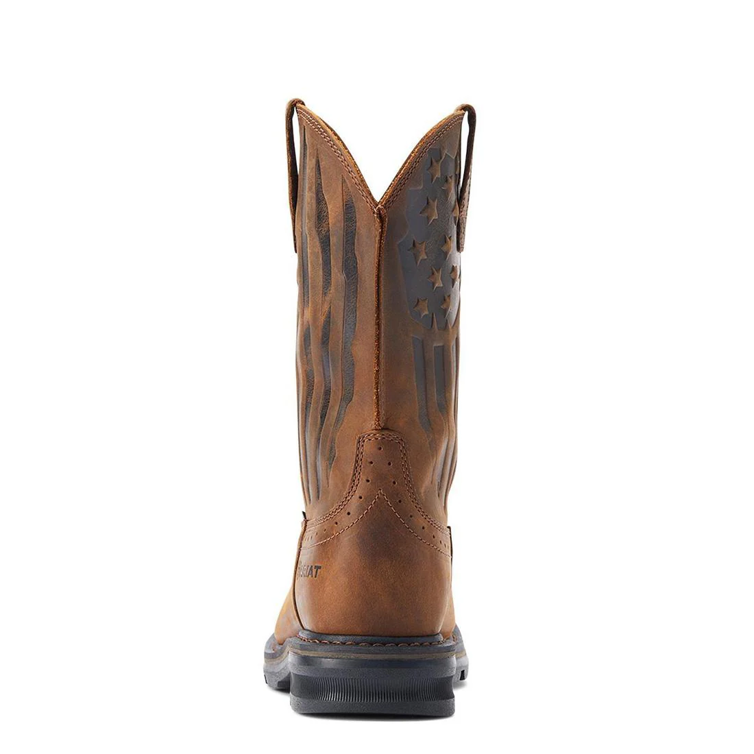 Sierra Shock Shield Patriot Steel-Toe Work Boot Distressed Brown - Image 5