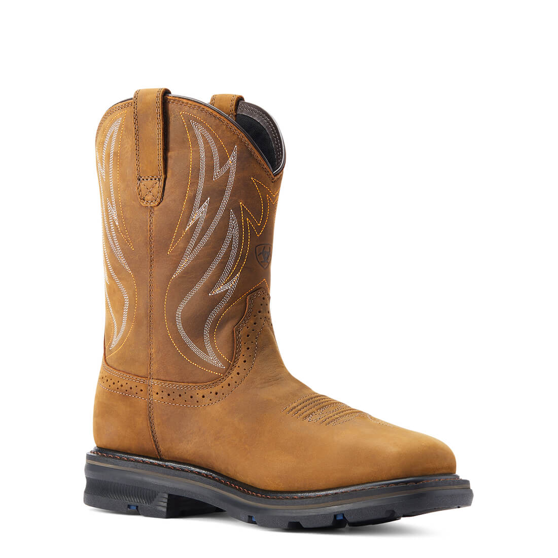 Sierra Shock Shield Steel-Toe Waterproof Work Boot Distressed Brown - Image 2