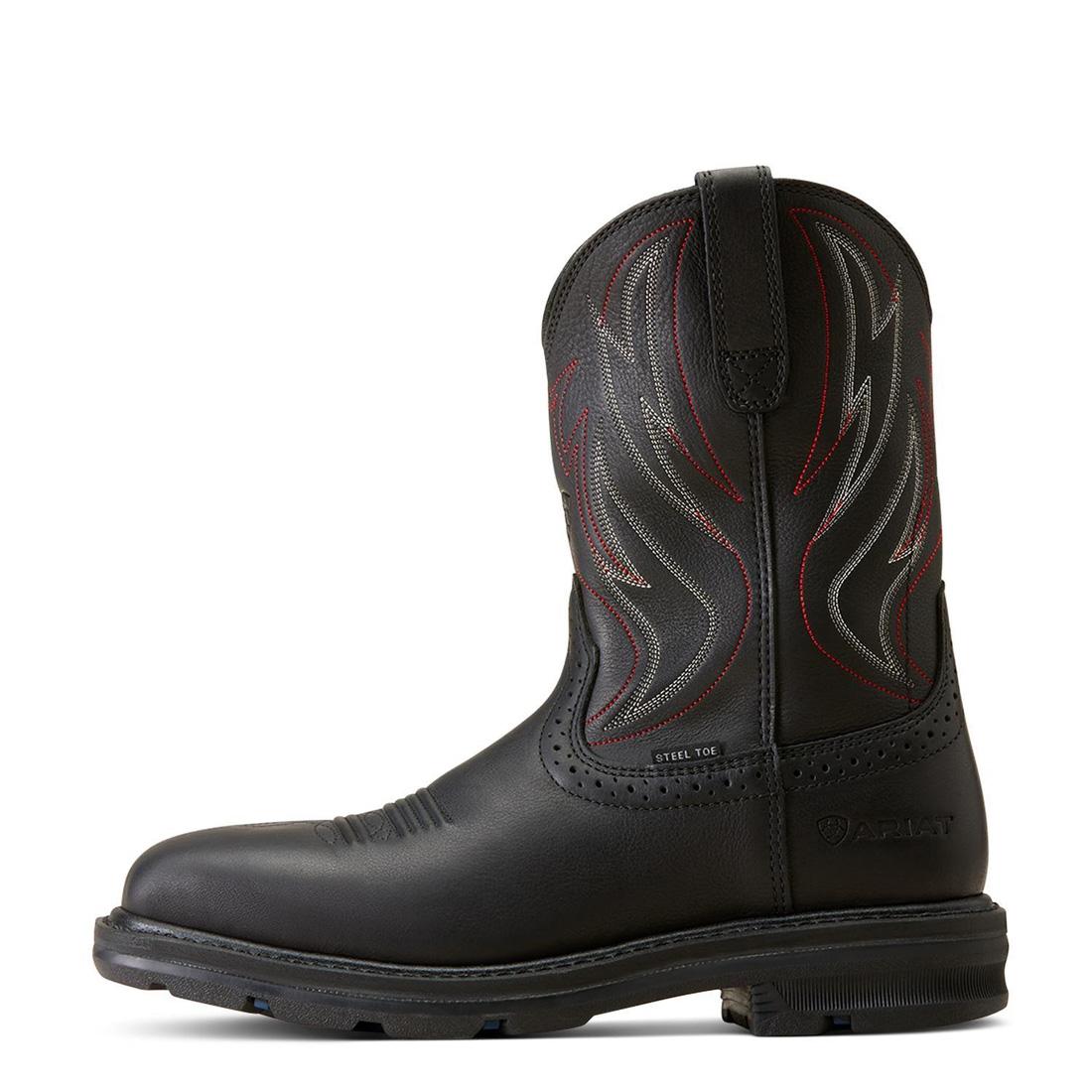 Sierra Shock Shield Steel-Toe Work Boot Black - Image 6