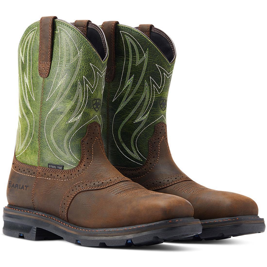 Sierra Shock Shield Steel-Toe Work Boot Dark Brown - Image 8