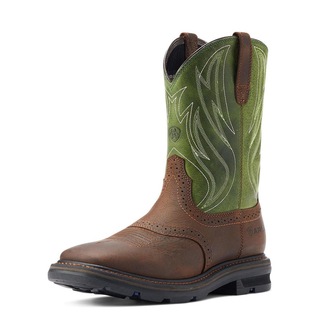 Sierra Shock Shield Soft-Toe Boot Dark Brown - Image 6