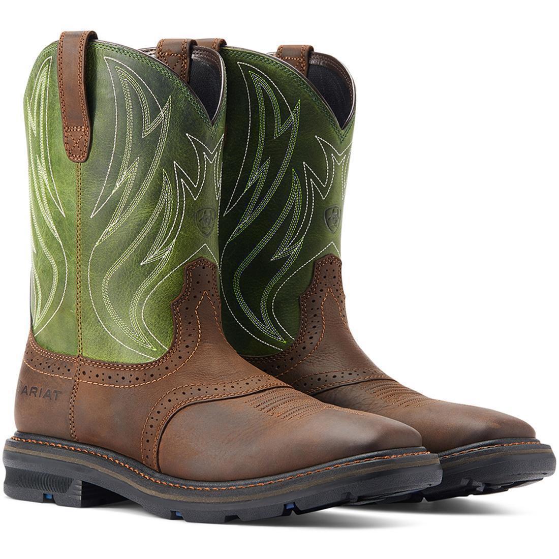 Sierra Shock Shield Soft-Toe Boot Dark Brown - Image 7